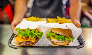 Hood burger postrežba